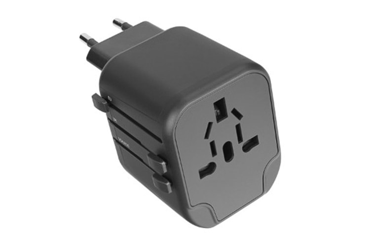 S-link SW-KC028 2*USB 2.4A Yedek Akım Sigortalı 100-240V Universal Çevirici Priz Adaptör