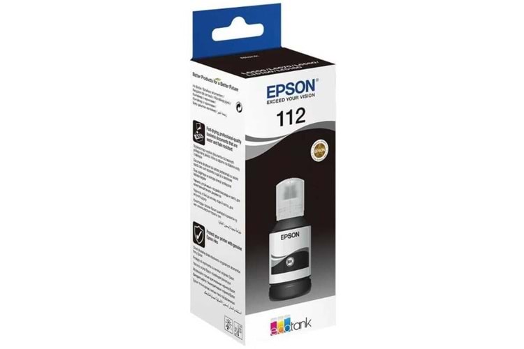 Epson T112 Muadil BK Mürekkep Kartuşu