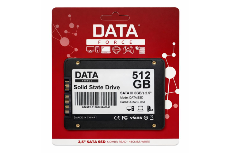 DataForce 512GB SSD 2.5 510MB/s READ 460MB/s WRITE