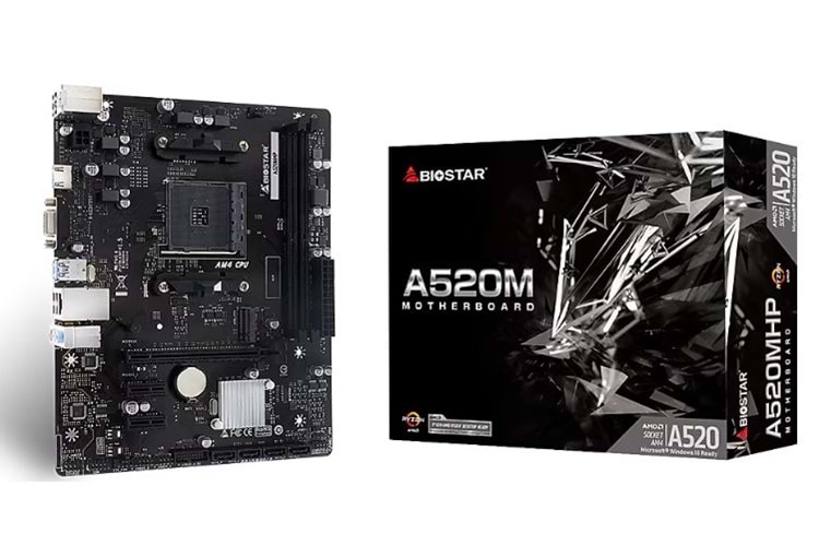 Biostar A520MHP AMD AM4 DDR4 Micro ATX Anakart
