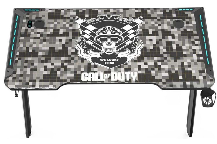 GameOn Call Of Duty Hawksbill Serisi RGB Oyuncu Masası Siyah/Gri