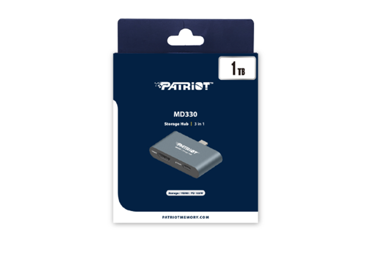 Patriot Mobile MD330 PMD1TH013 1TB Storage Hub USB 3.2 GEN 1XHDMI/USB-PD