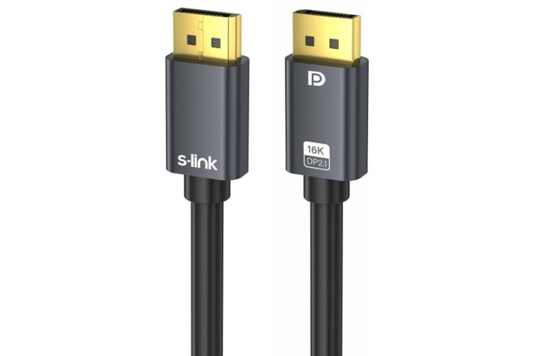 S-link SL-SDP16K03 2.1v 3M 16K 30HZ 8K 60HZ Display Port M/M Kablo