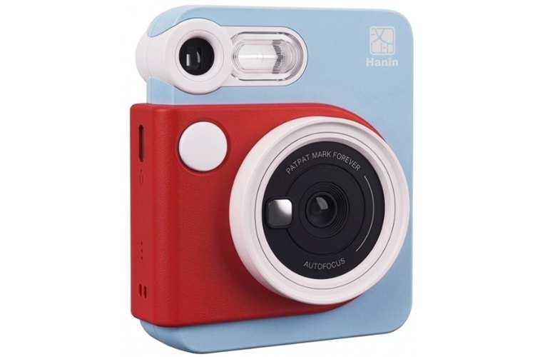 Hanin M6 Instant Kamera 2MP 300DPI HCP-2TS25G Anında Baskı Yapabilen Seyahat Kamerası Mavi