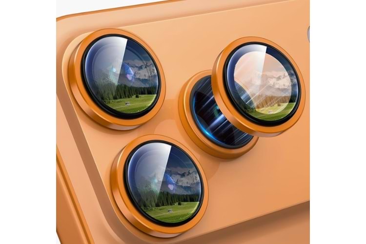 Addison IP-LENS17PRO Orange 17 Pro/17 Pro Max Kamera Lens Koruyucu
