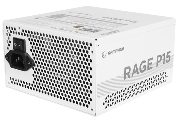 Rampage RAGE P15 1000W 80+ GOLD APFC 14cm HDB Fan FULL-MODULER ATX3.0+PCIe5.0 Beyaz Gaming Power Supply
