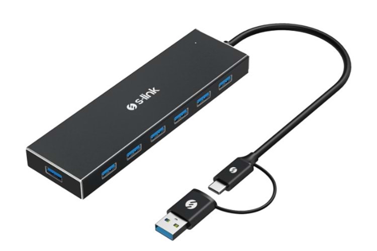 S-link SW-U317 USB 3.0 7 Port Hub Çevirici Adaptör
