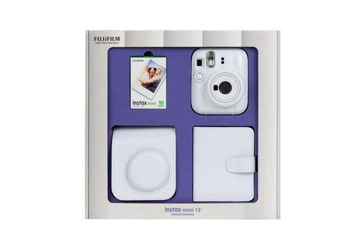 Fujifilm Instax Mini 13 Fotoğraf Makinesi Bundle Box Beyaz