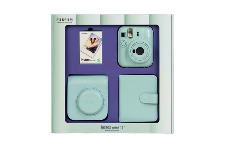 Fujifilm Instax Mini 13 Fotoğraf Makinesi Bundle Box Yeşil