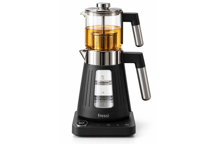 Fressi FR-CM17 Theora Dijital Standlı Cam Siyah Çay Makinesi
