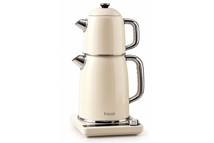 Fressi FR-CM26 Lavena Standlı Dijital Göstergeli Krem Çay Makinesi