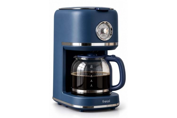 Fressi FR-FC1015 Urban Kadranlı 1,5L Lacivert Filtre Kahve Makinesi