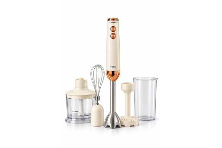 Fressi FR-HB513 Henna 1200W Krem El Blender Seti