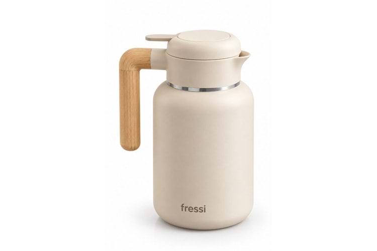 Fressi FR-T1605 Terano Paslanmaz Çelik 1600ML Krem Termos