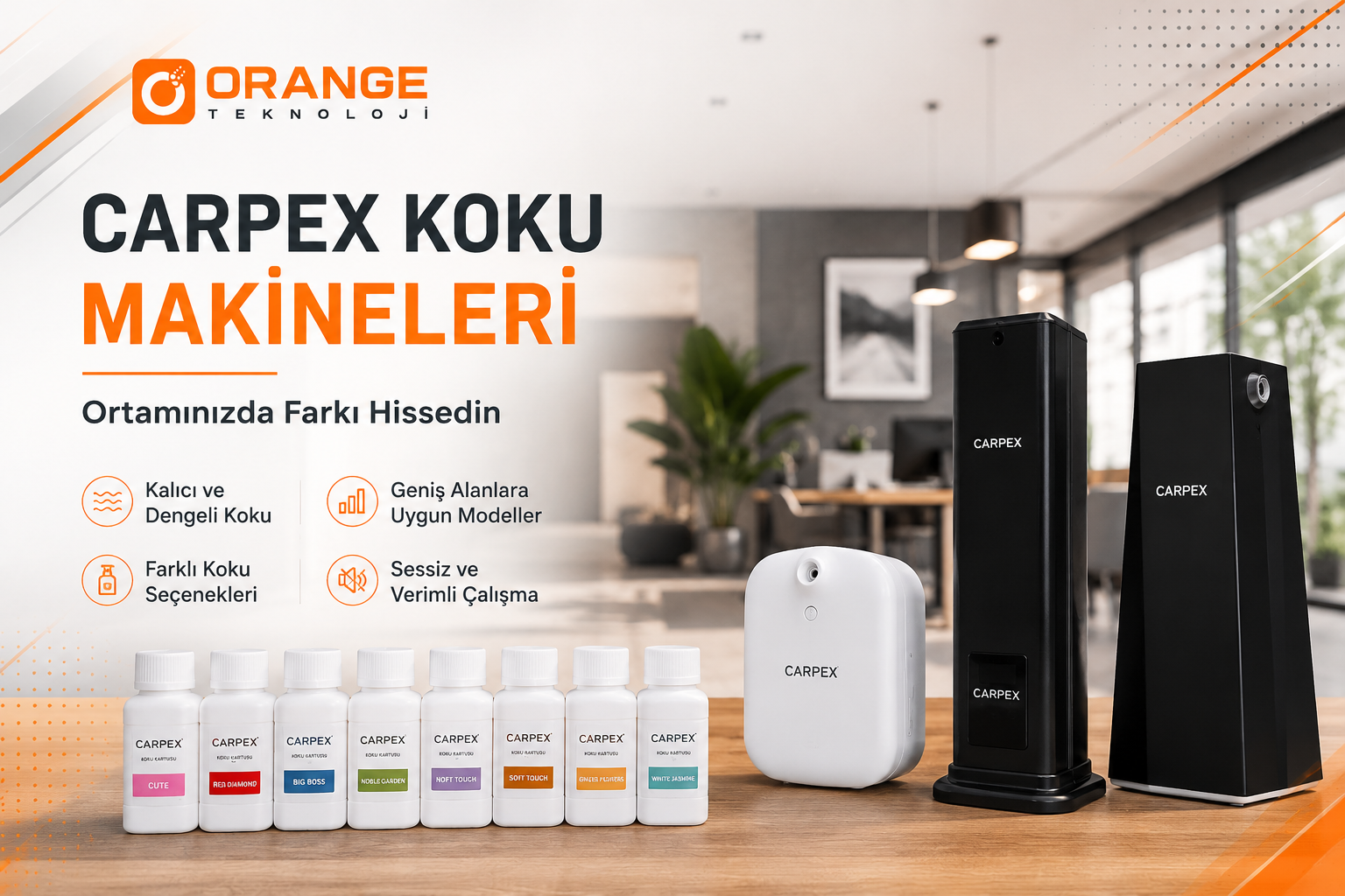Carpex Koku Makineleri ile Mekânınızda Etkileyici Koku Deneyimi