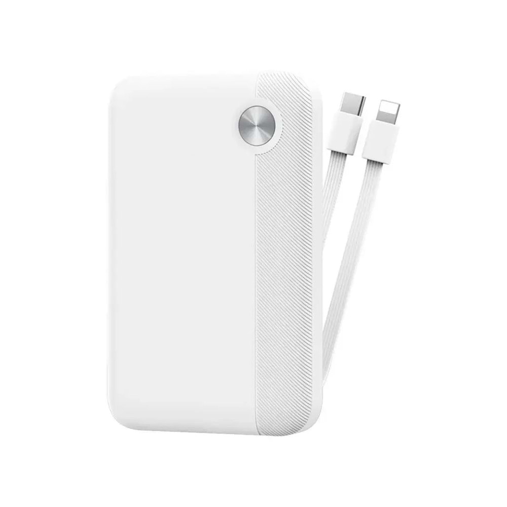 Wiwu Type-C Lightning Çıkışlı 22.5W 10.000 mAh Power Bank Beyaz P060