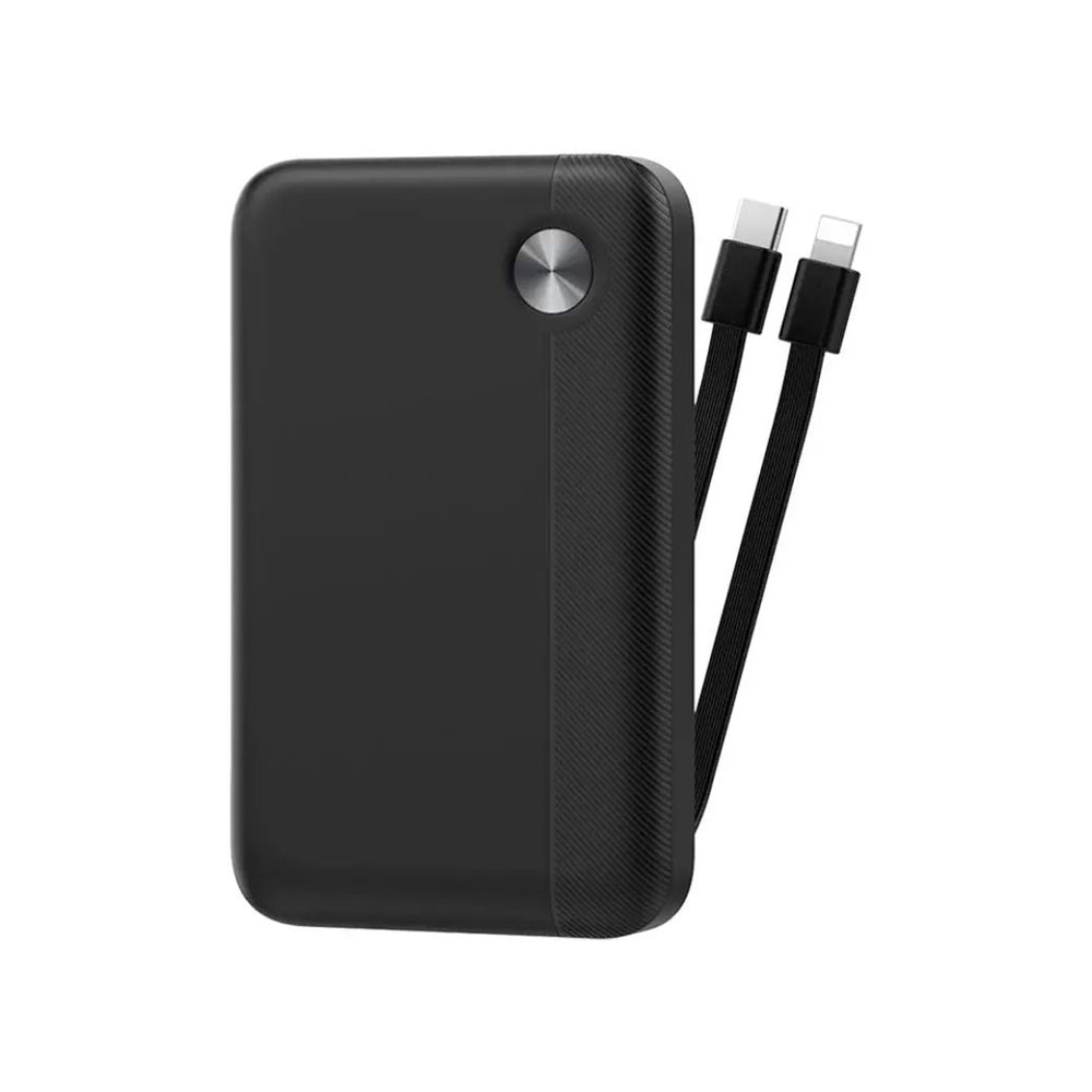Wiwu Type-C ve Lightning Çıkışlı 22.5W 10.000 mAh Power Bank Siyah P060