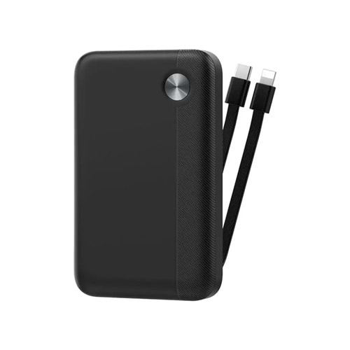 Wiwu Type-C ve Lightning Çıkışlı 22.5W 10.000 mAh Power Bank Siyah P060