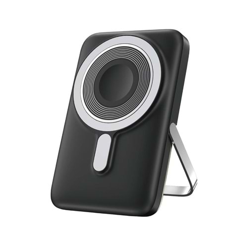 Wiwu Elite Power Bank 10.000 mAh Magnetic Kablosuz Hızlı Şarj Standı Siyah PO18
