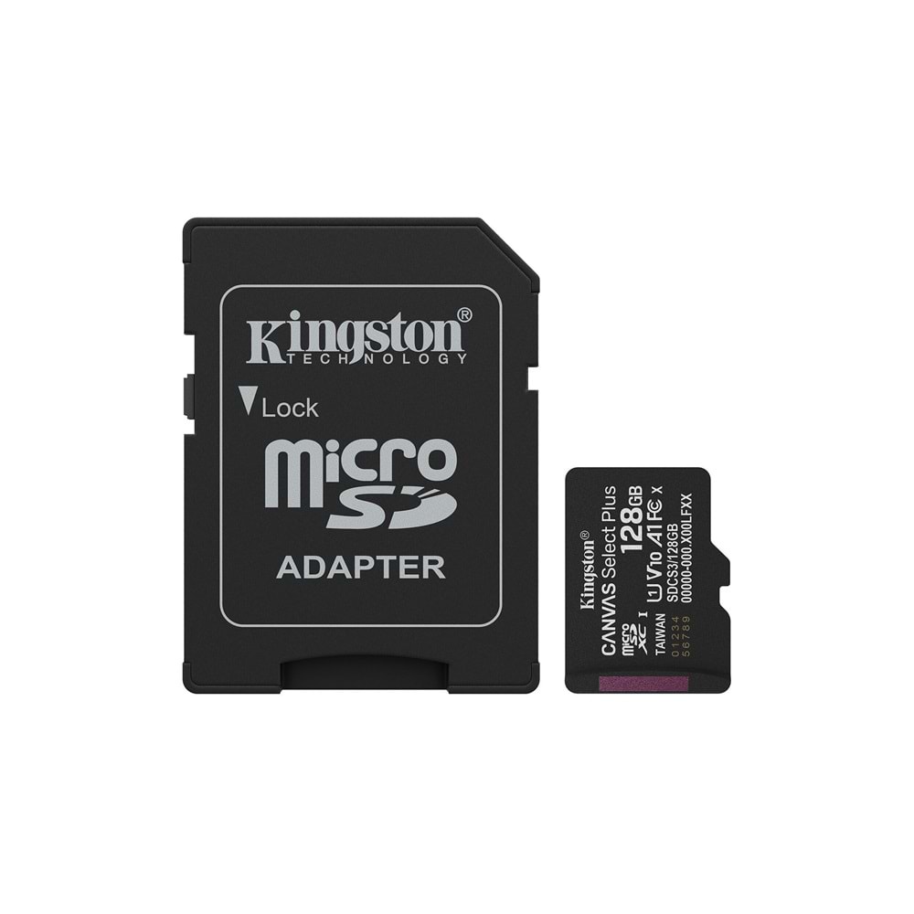 Kingston 128GB Canvas Select Plus microSD Kart