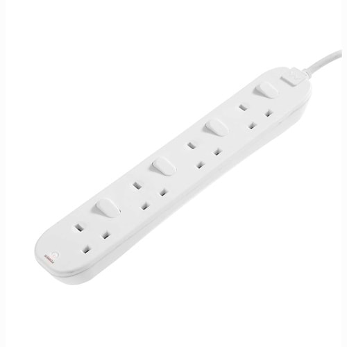 Masterplug 4 Soketli Anahtarlı 2m Uzatma Kablosu