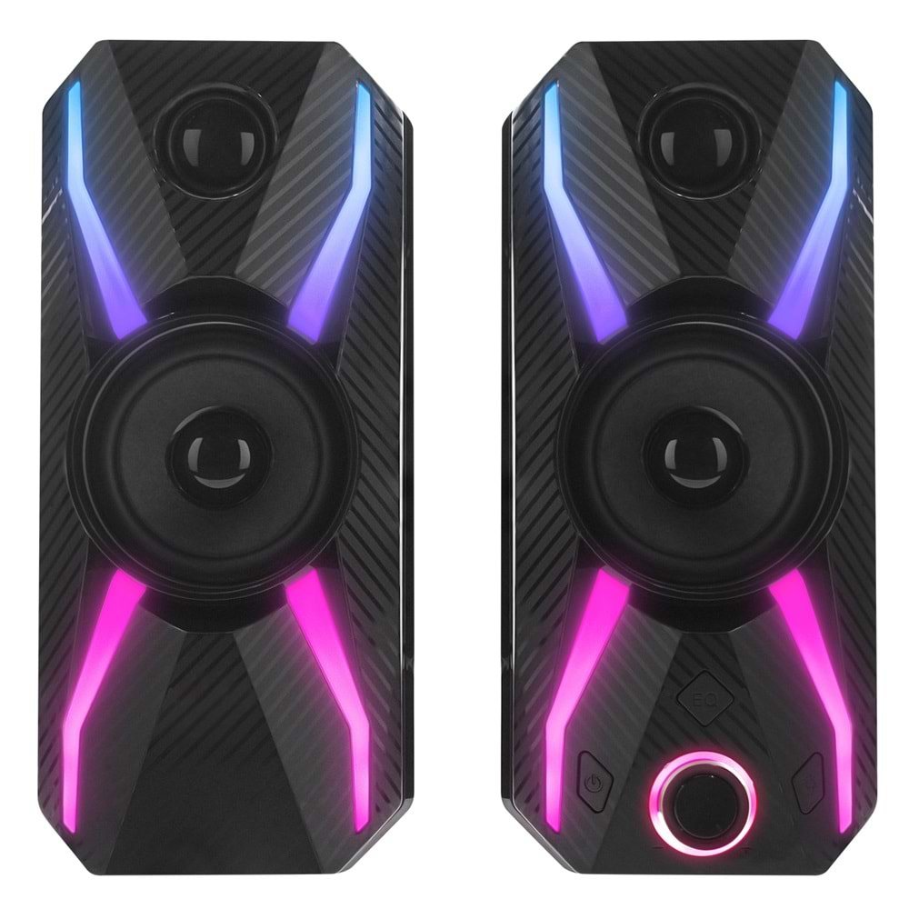 Rampage RMS-X5 2.0 Siyah Multimedia Gaming USB Speaker
