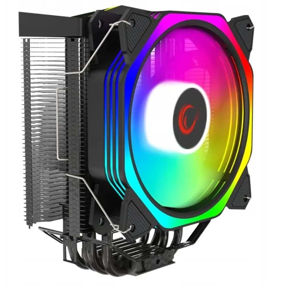 Rampage OCTAGON C50 Siyah 57CFM 1800RPM 12cm ARGB AM5/LGA1700 Uyumlu Hava Soğutmalı CPU Fan