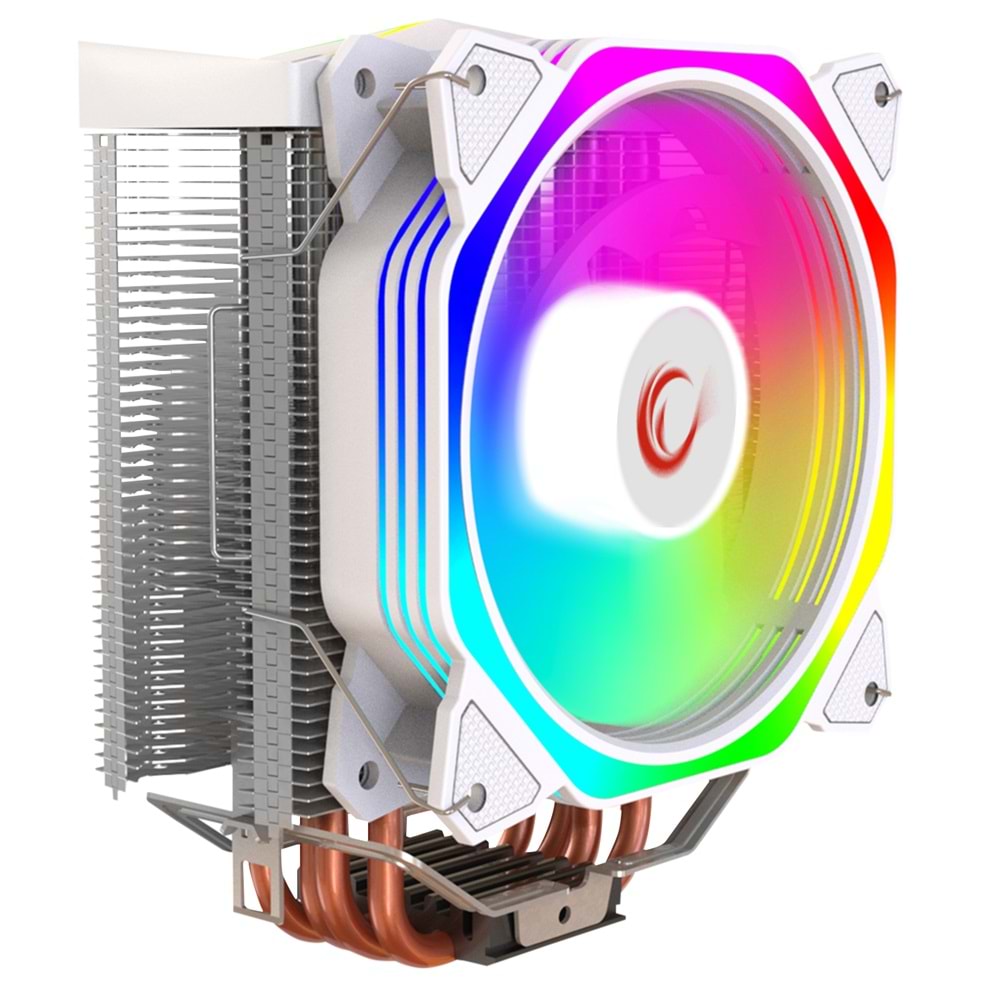 Rampage OCTAGON C50 Beyaz 57CFM 1800RPM 12cm ARGB AM5/LGA1700 Uyumlu Hava Soğutmalı CPU Fan