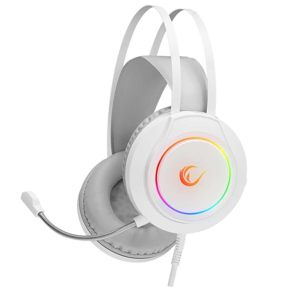 Rampage RM-K45 ORBIT-S Beyaz RGB Led 7.1 Gaming Mikrofonlu Oyuncu Kulaklığı
