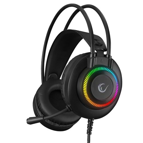 Rampage RM-K27 X-JAMMER Rainbow Ledli PC USB 3.5M PS4-XBOX-Mobile Gaming Oyuncu Mikrofonlu Kulaklık