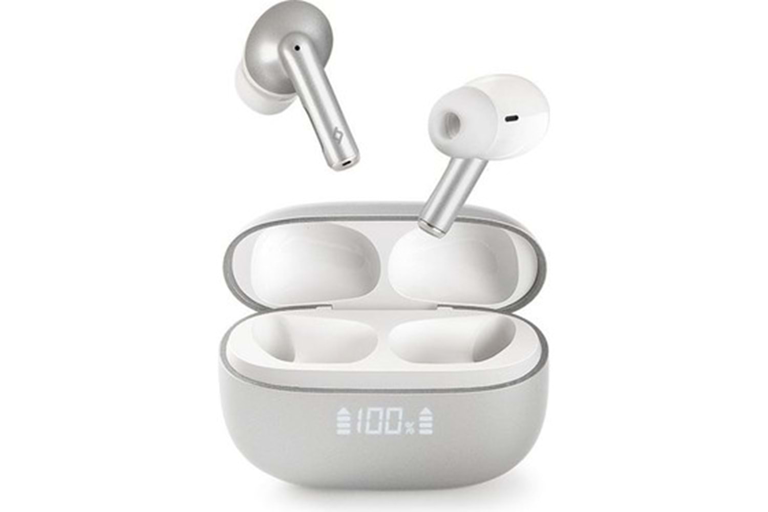 Ttec AirBeat Pro ANC LCD True Kablosuz TWS Bluetooth Kulak İçi Kulaklık Gri 2KM159GR