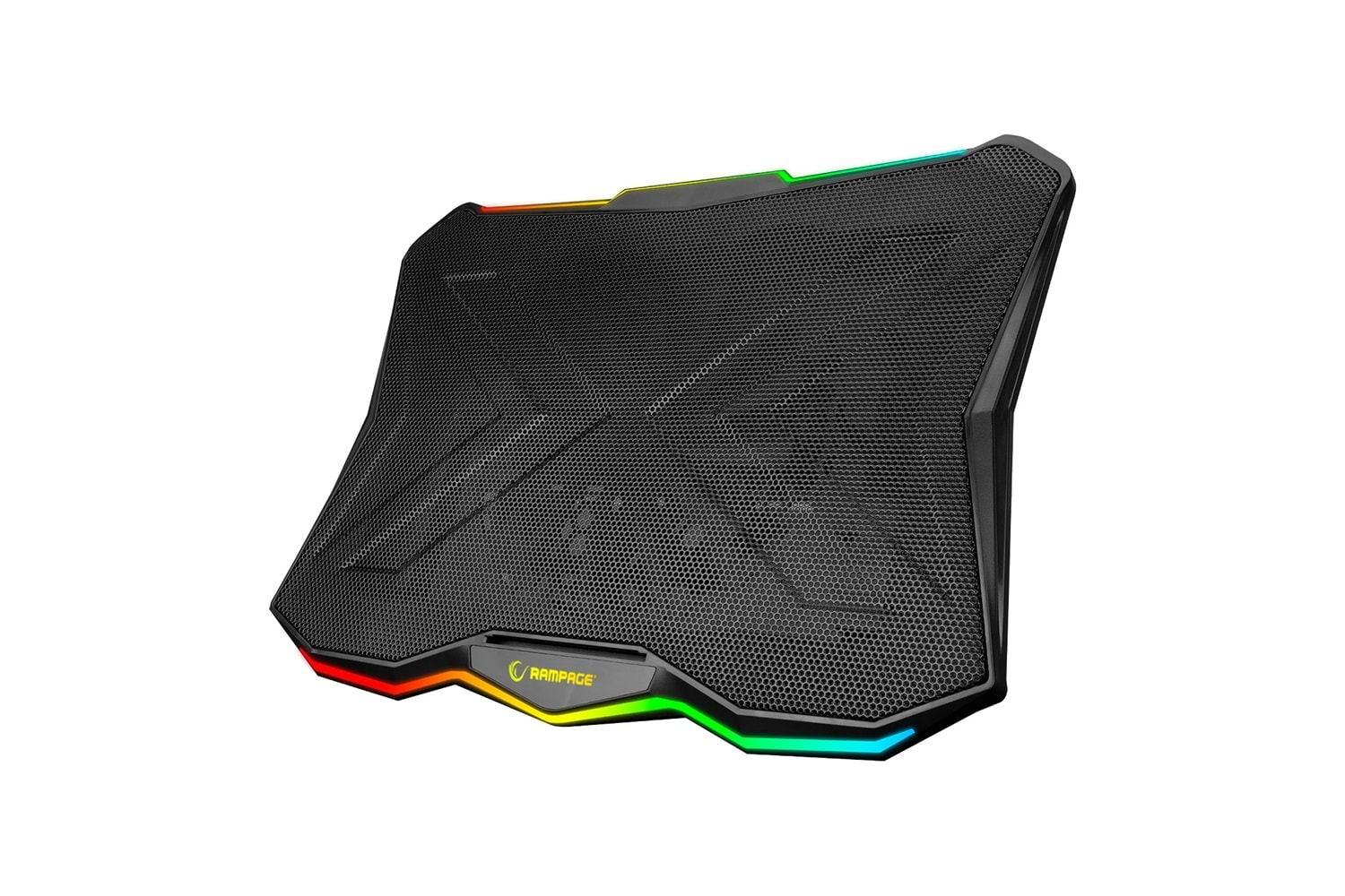 Rampage AD-RC8 SHOWY Siyah 180mm Fan 15-17 RGB Işıklı Notebook Soğutucu Stand
