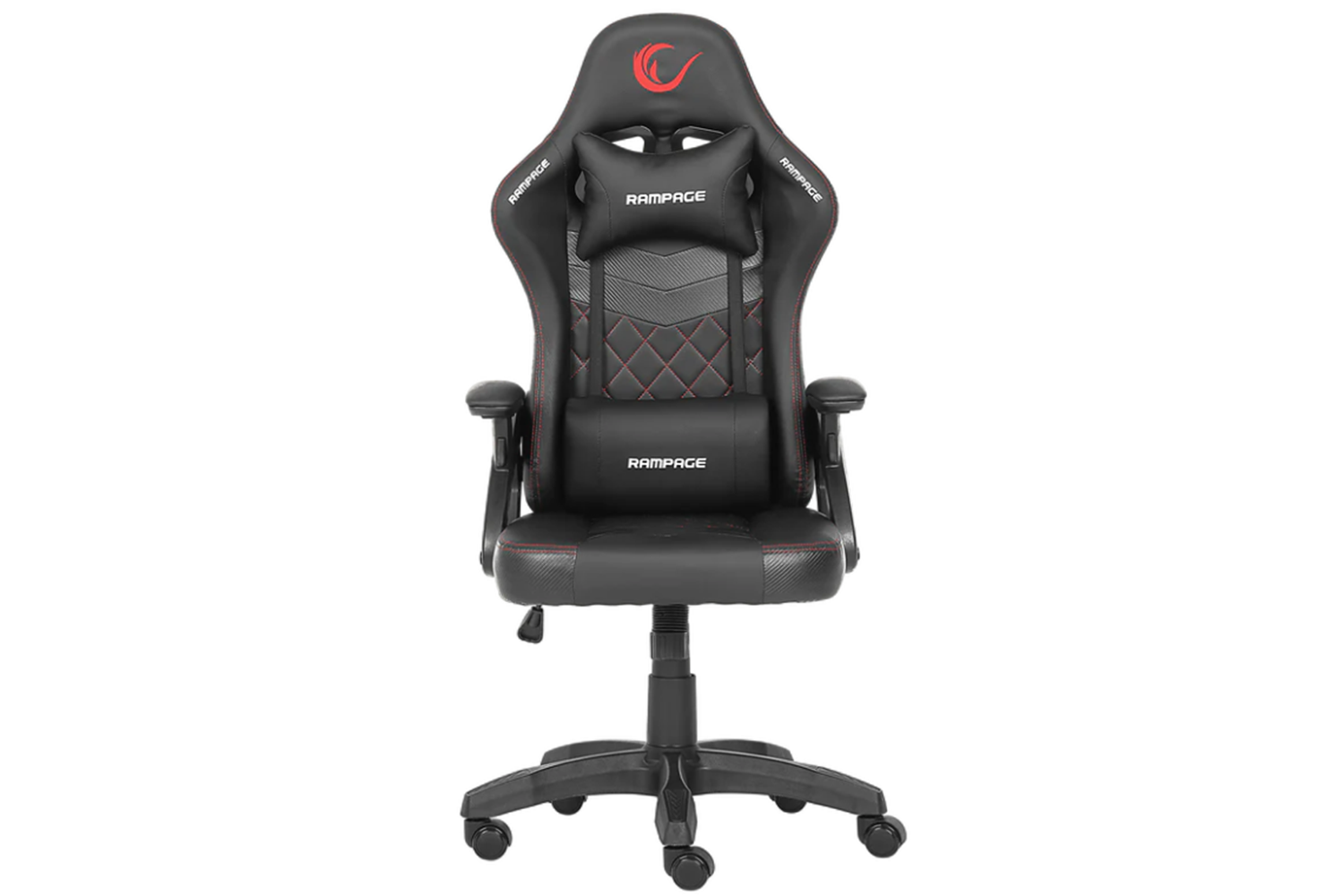 Rampage KL-R43 Nox Deri Oyuncu Koltuğu-Siyah/Kırmızı