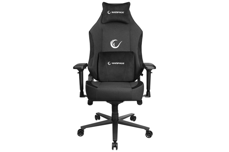 Rampage KL-R72 WOOF Üst Seviye Terletmez Kumaş Siyah Gaming Oyuncu Koltuğu