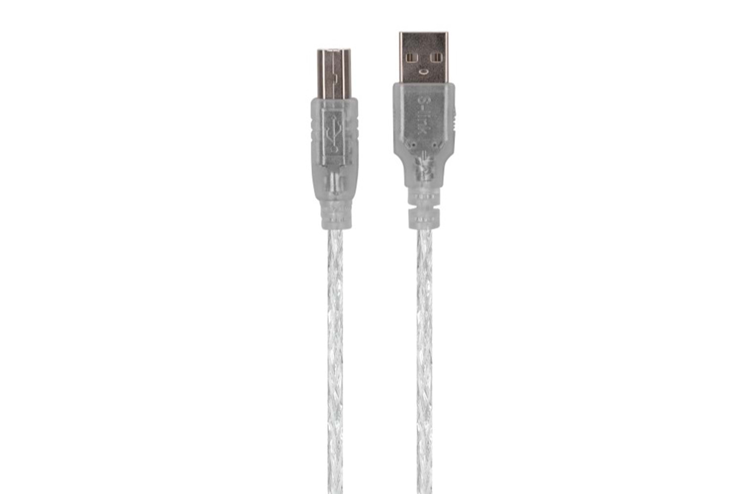 S-link SL-U2015 Usb2.0 1.5m Şeffaf Yazıcı Kablosu
