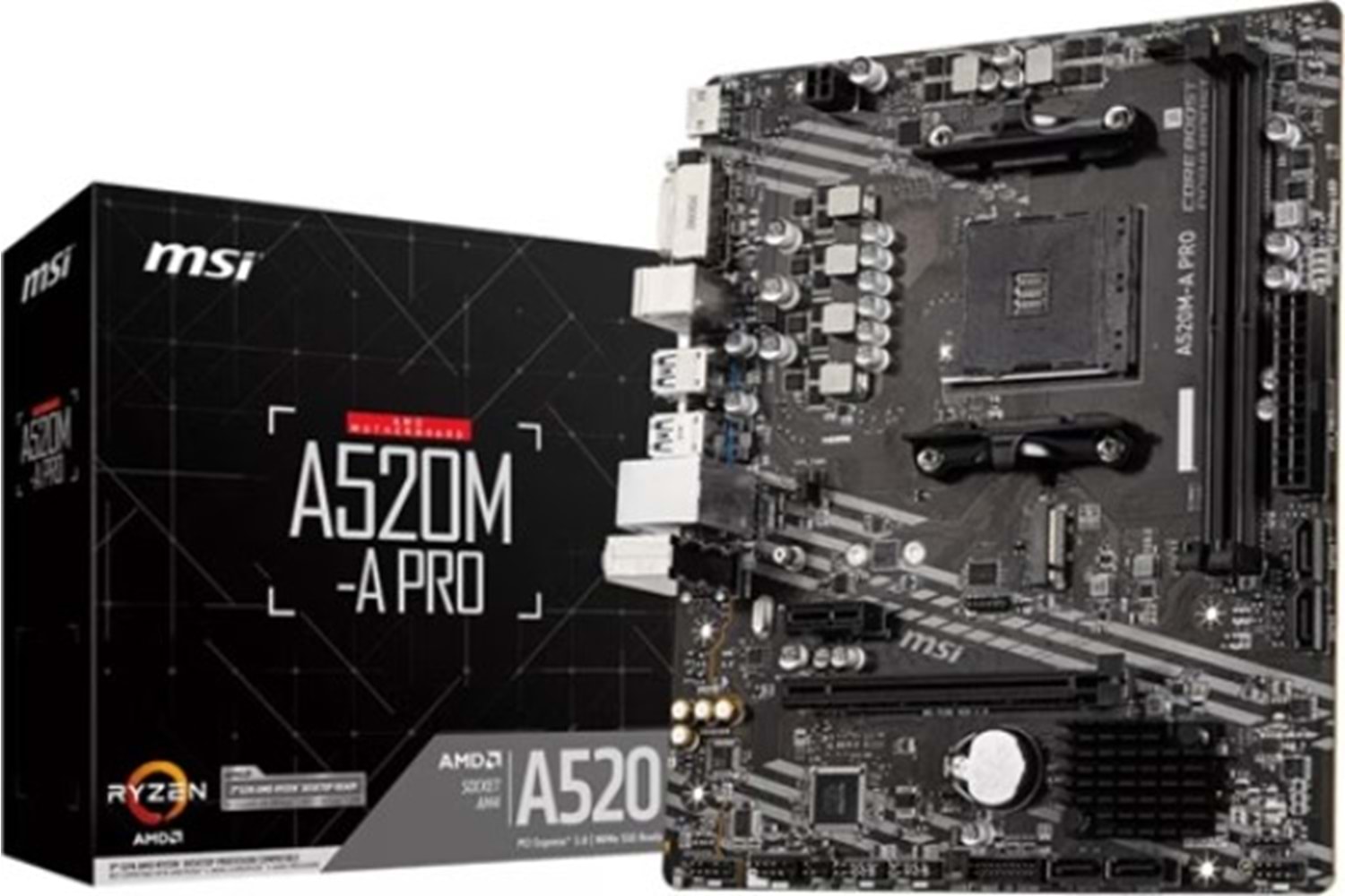 MSI A520M-A Pro AM4 DDR4 S+V+GL