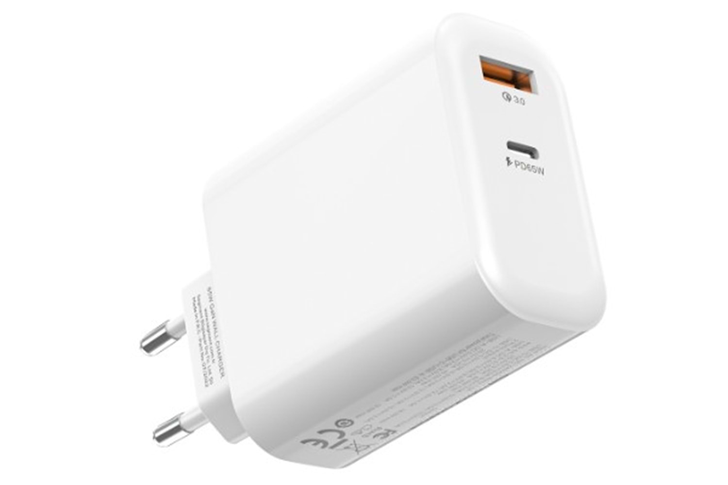 S-link SL-EC69 GAN PD 65W / QC 18W Type USB-C +USB A Hızlı Beyaz EV/NOTEBOOK Şarj Adaptör